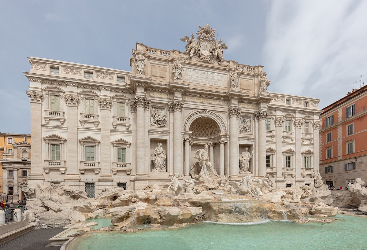 fontana di trevi ubicada en Roma